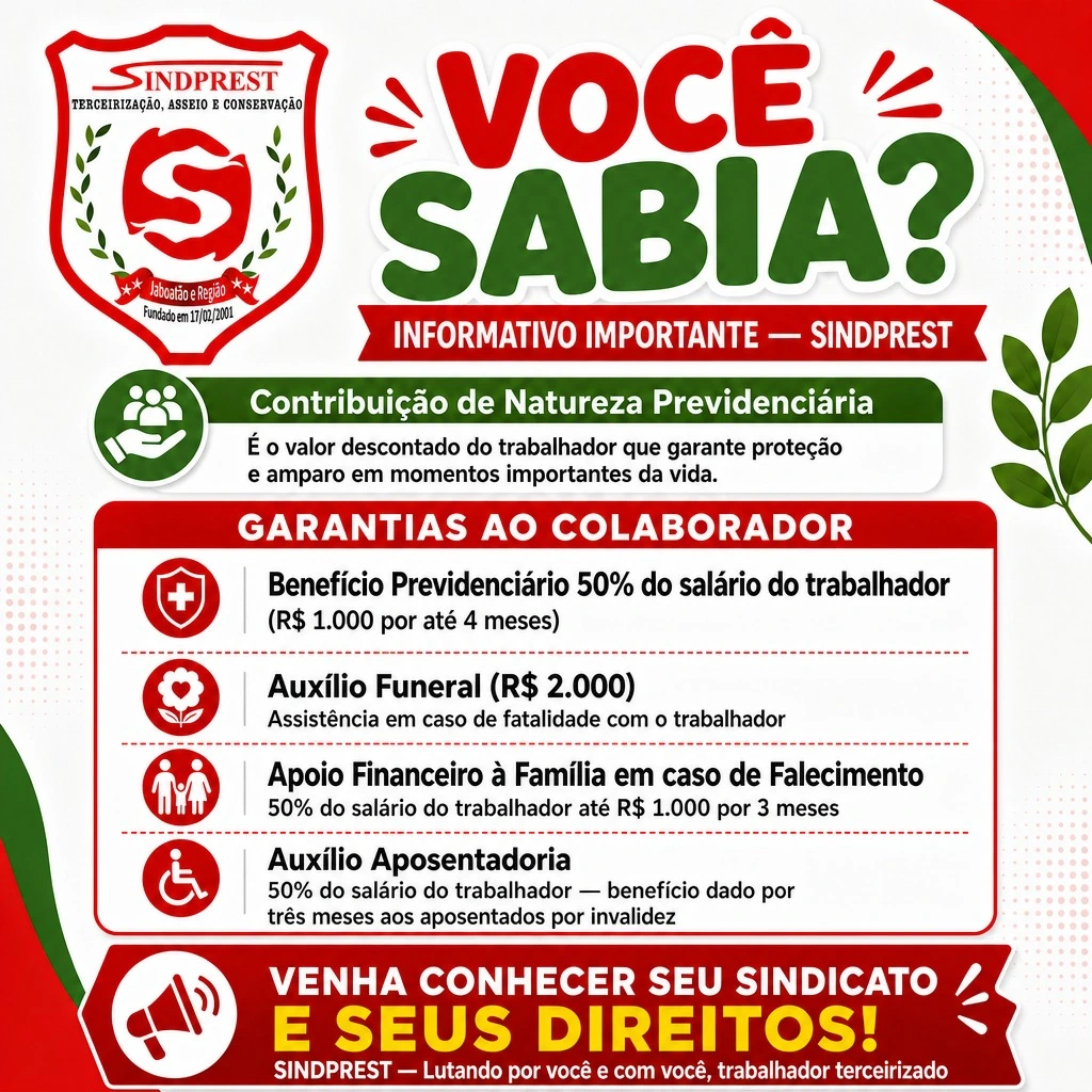 Você Sabia? Conheça as garantias e benefícios da Contribuição de Natureza Previdenciária